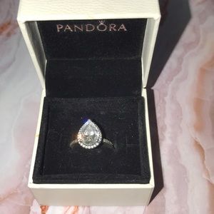 Pandora PEAR ring size 5! Comes with box